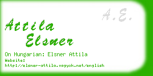 attila elsner business card